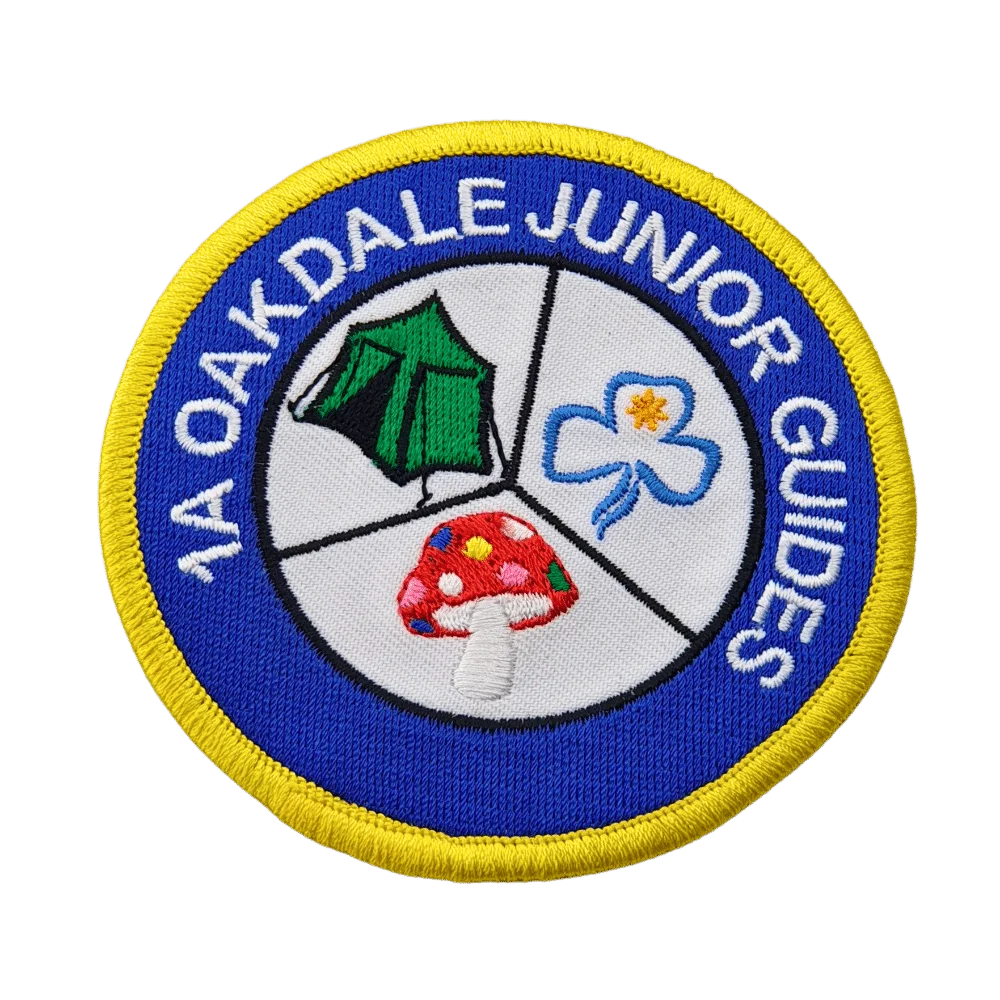 embroidered custom patches oakdale abc2000