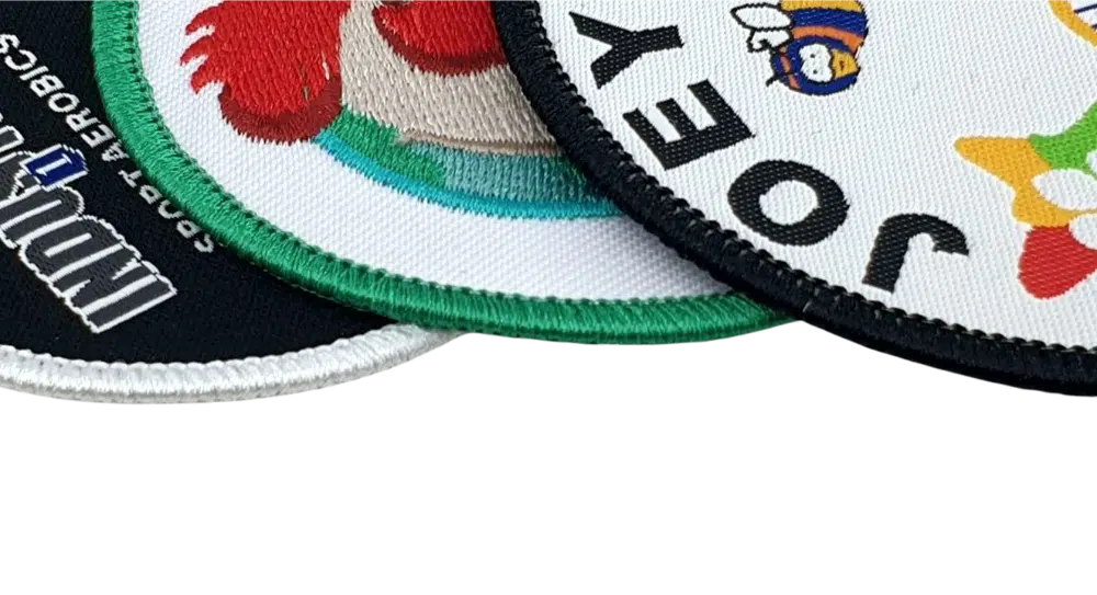 Merrowed (overlocked) Border custom patches abc2000