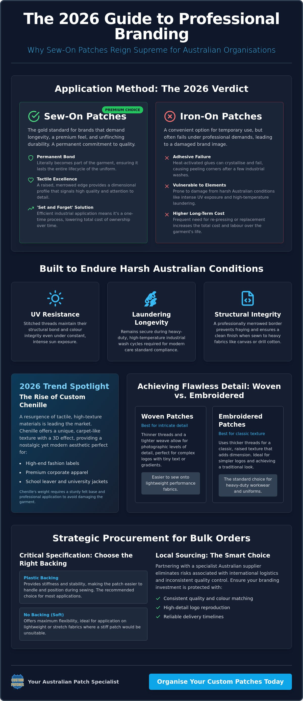 Sew On Patches Australia: 2026 Trend Analysis for Professional Branding