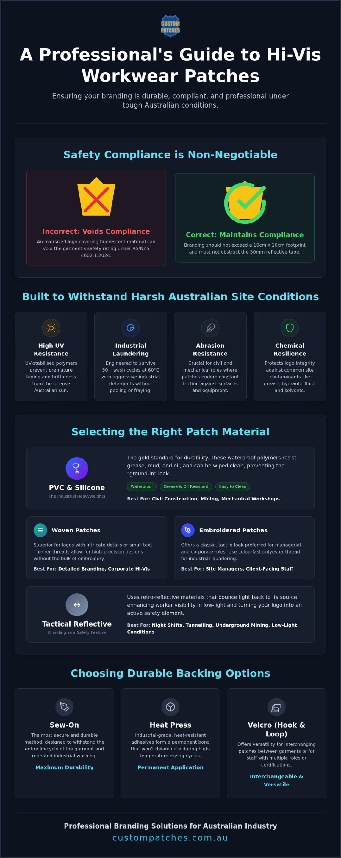 Custom Hi-Vis Patches: 2026 Australian Professional Guide